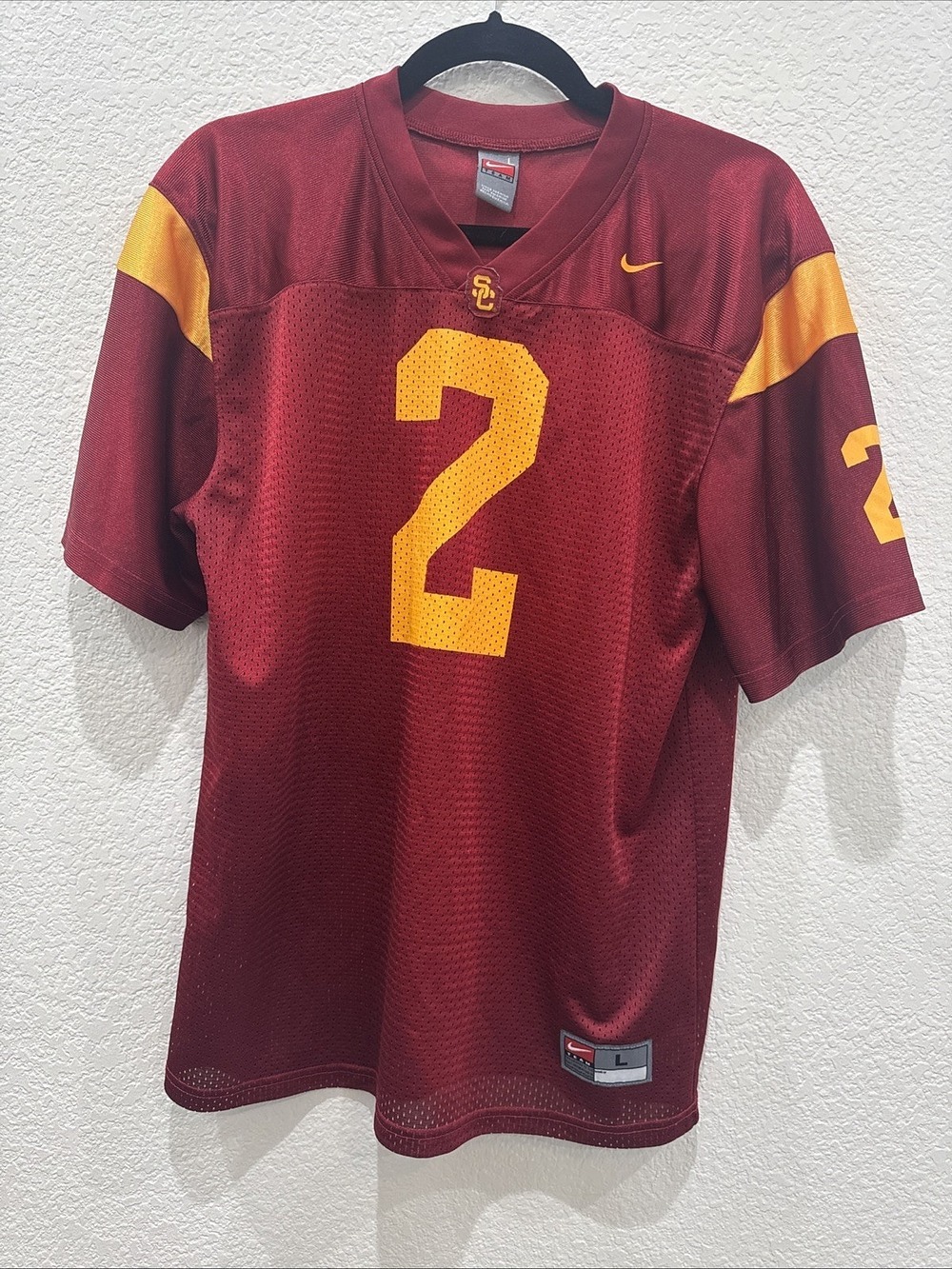 Vintage Nike USC Trojans Robert Woods NCAA Football Jersey Fight On Youth Large